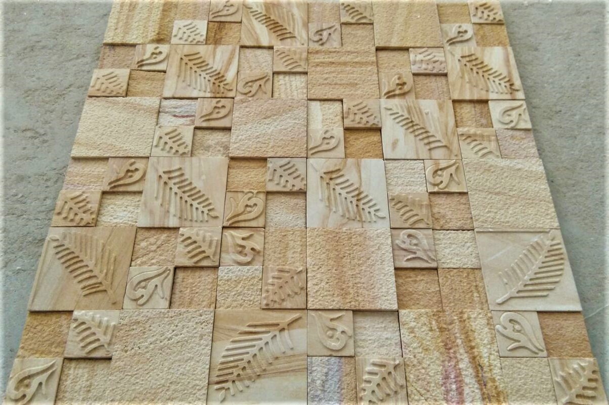 CNC Carving Stone Mosaic Tiles